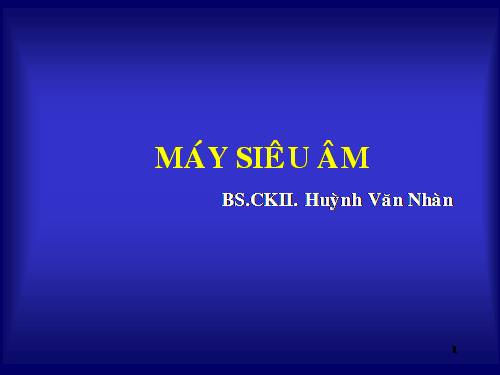 Vật lý máy siêu âm