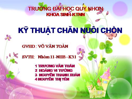 Kỹ thuat nuoi Chon p2