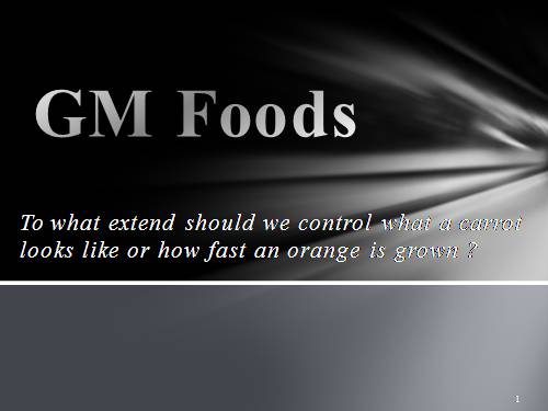 GM Foods