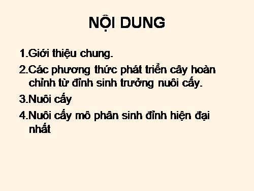 nuoi cay mo dinh sinh truong