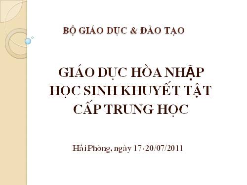 Ly luan giao duc va day hoc hoa nhap