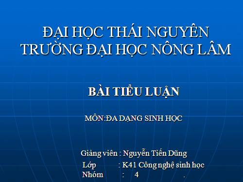 suy thoái đa dạng sinh học