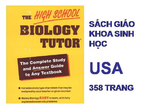 SGK SINH HỌC CỦA USA