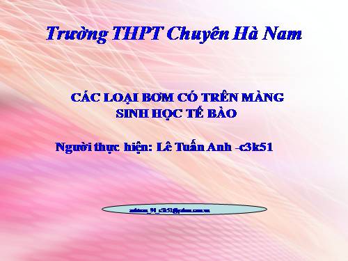 Tài liệu phục vụ thi HSG quốc gia môn sinh học