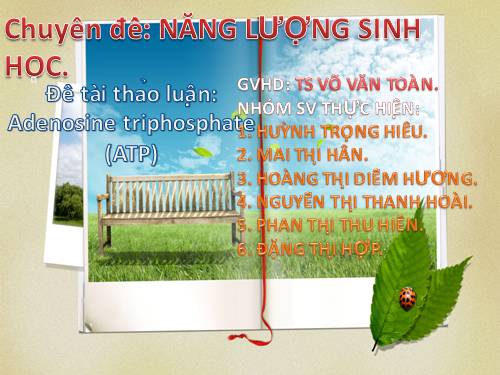 ATP đồng tiền năng lượng