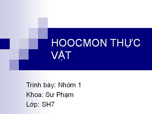 hoocmonthucvat