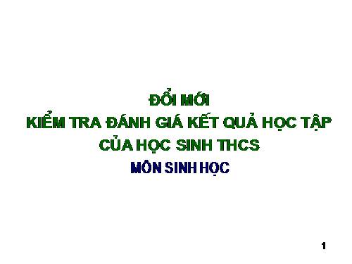 Chuẩn Kiến Thức Kỹ Năng