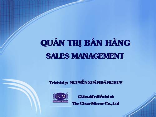 quan tri ban hang