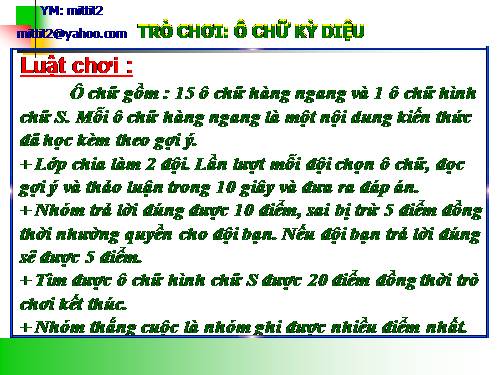 Sinh học(trò chơi ô chữ)