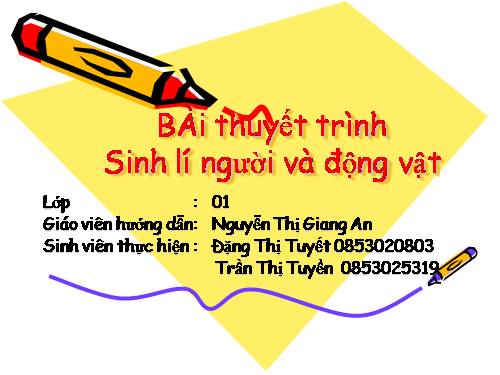 chương 4 Sinh lí tuần hoàn