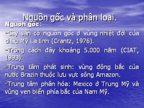 đặc điểm thực vật học sắn