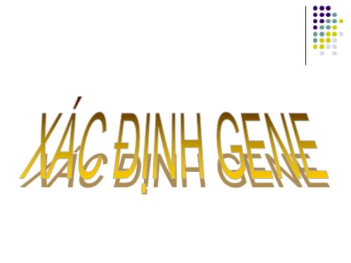 xác định gen