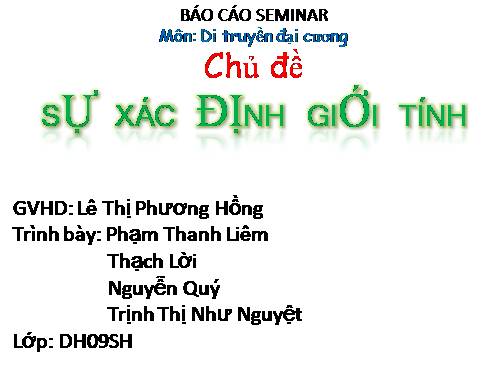 Sự xác định giới tính