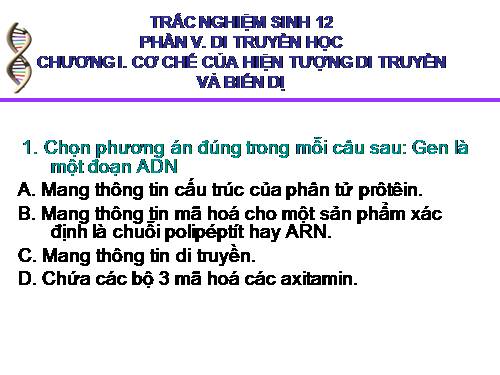 trac nghiem luyen thi tot nghiep 12