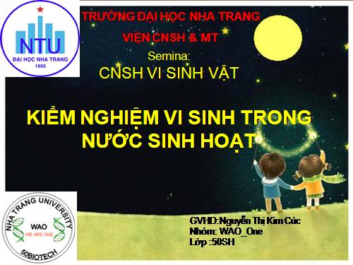 kiem nghiem vi sinh vat trong nuoc sinh hoat