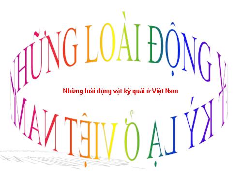 động vật việt nam