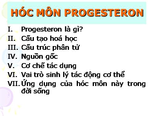 Hormon Progesteron