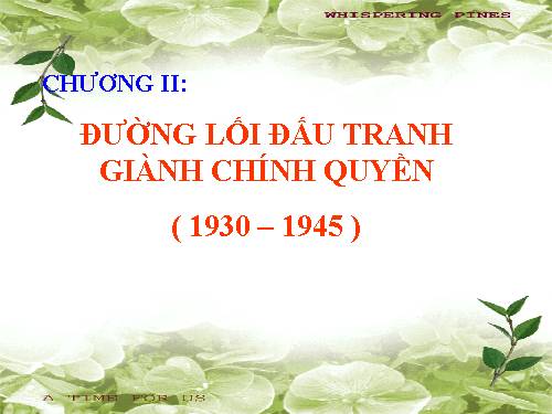 đường lối đảng cs những năm 1930-1945