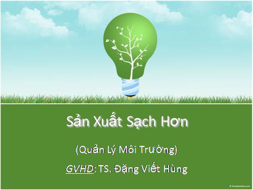 Sản Xuất Sạch Hơn