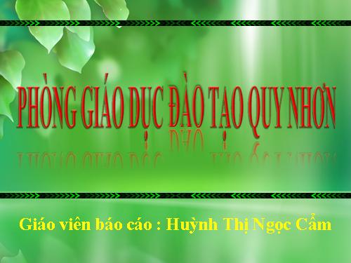 Báo cáo tích hợp GDMT môn Sinh học