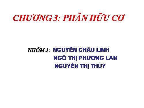 phân hữu cơ