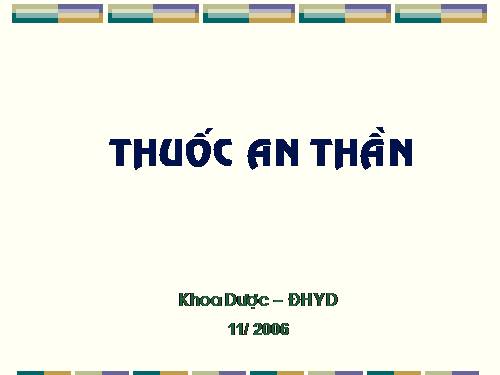 thuốc an thần