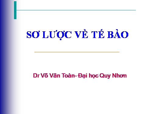 TẾ BÀO HỌC