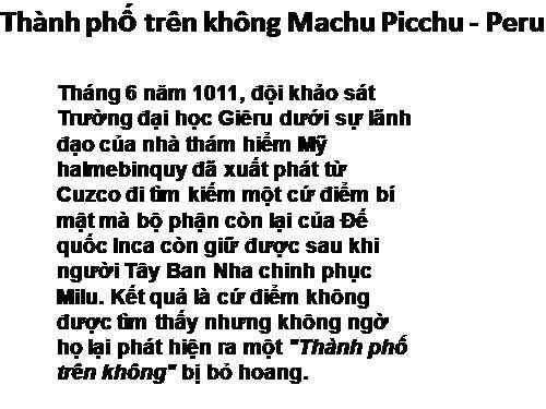 THÀNH PHỐ TRÊN KHÔNG!!