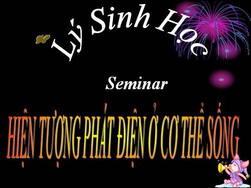 ĐIỆN SINH HỌC