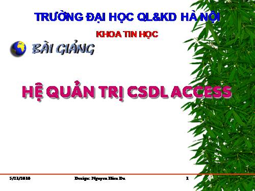 GIAO TRINH ACCESS 2000_DH HA NOI