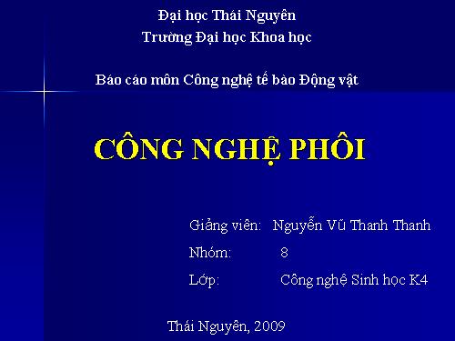 cong nghe phoi