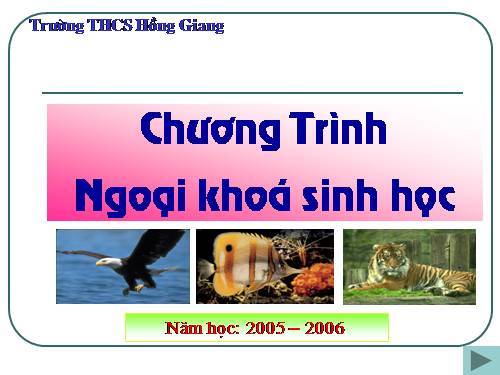 Ngoại khóa sinh học