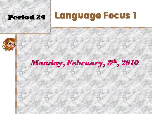 Language Focus 1 (English 7)