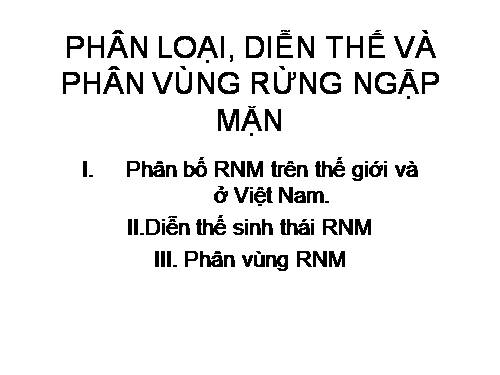 dien thế sinh thái