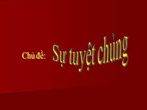 sự tuyệt chủng