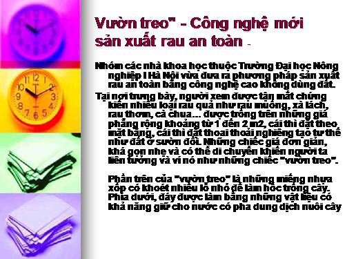 "Vườn treo" - Công nghệ mới sản xuất rau an toàn