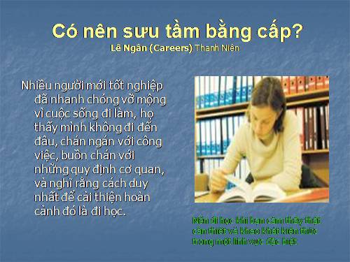 Có nên sưu tầm bằng cấp