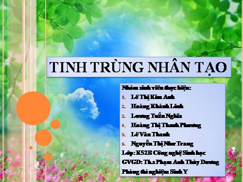 SX tinh trùng nhân tạo