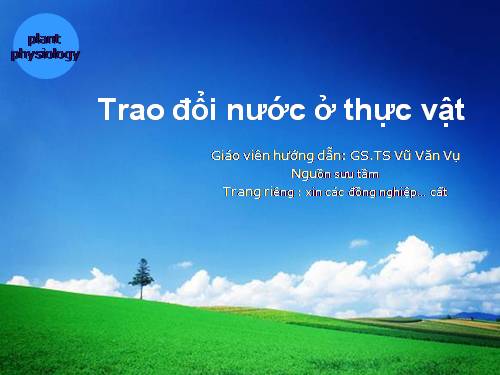 chuyên đề thực vật