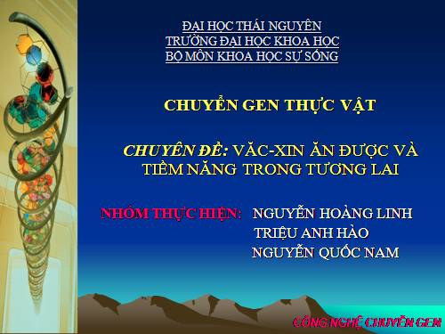 cong nghe chuyen gen