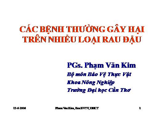 BAI GIANG BENH CAY