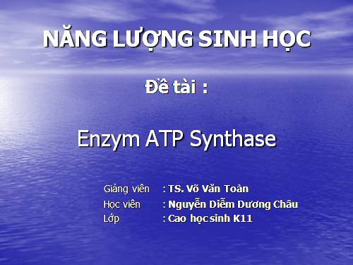 ENZYM ATP SYNTHASE