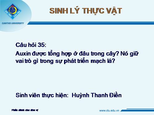 Sinh ly thuc vat