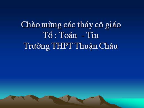 Đại số và giải tích 11