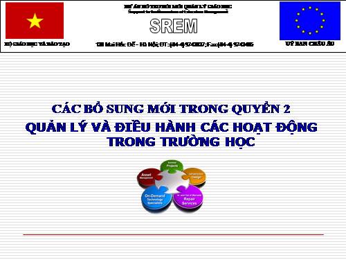 Quản lí diều hành trường học-Quyển 2(bổ sung)