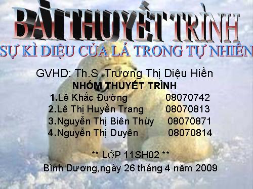 thuyết trình thực vật