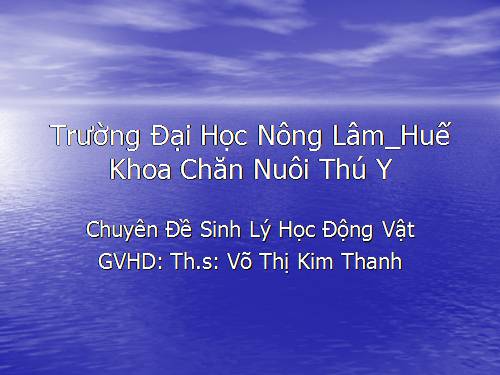 hệ thống nội tiết và cơ quan sinh sản