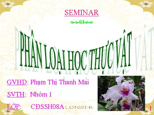 bai semina phân lớp hành