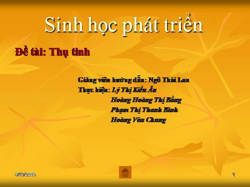 sinh học phát triển