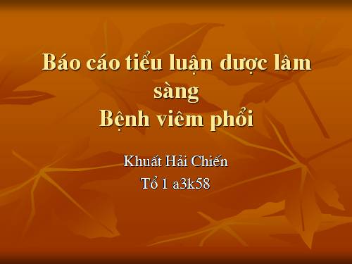 Viêm phổi